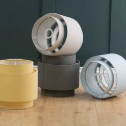 Finn Tier Drum Putty Linen Shade - 25cm 17 Finn Tier Drum Putty Linen Shade - 25cm -Lighting Shop 13222467 9464944148539396