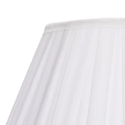 Raye White Pleated Taper Silk Shade - 40cm 11 Raye White Pleated Taper Silk Shade - 40cm -Lighting Shop 13222468 3234901095622427