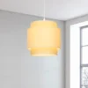 Finn Tier Drum Lemon Linen Shade - 25cm
