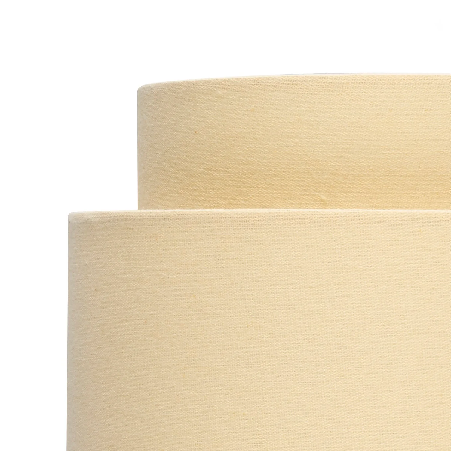 Finn Tier Drum Lemon Linen Shade - 25cm 6 Finn Tier Drum Lemon Linen Shade - 25cm - Image 4