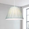 Raye Duck Egg Pleated Taper Silk Shade - 40cm -Lighting Shop 13222473 5754946174290554