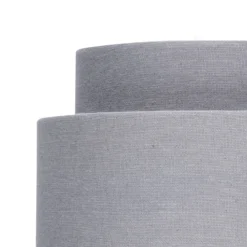 Finn Tier Drum Flint Linen Shade - 25cm -Lighting Shop 13222475 1274901095692036