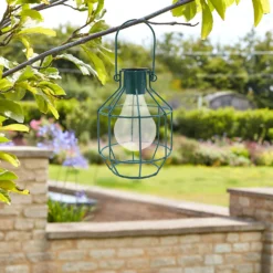 House Beautiful Firefly Solar Powered Caged Lantern -Lighting Shop 13280804 1194933437034953