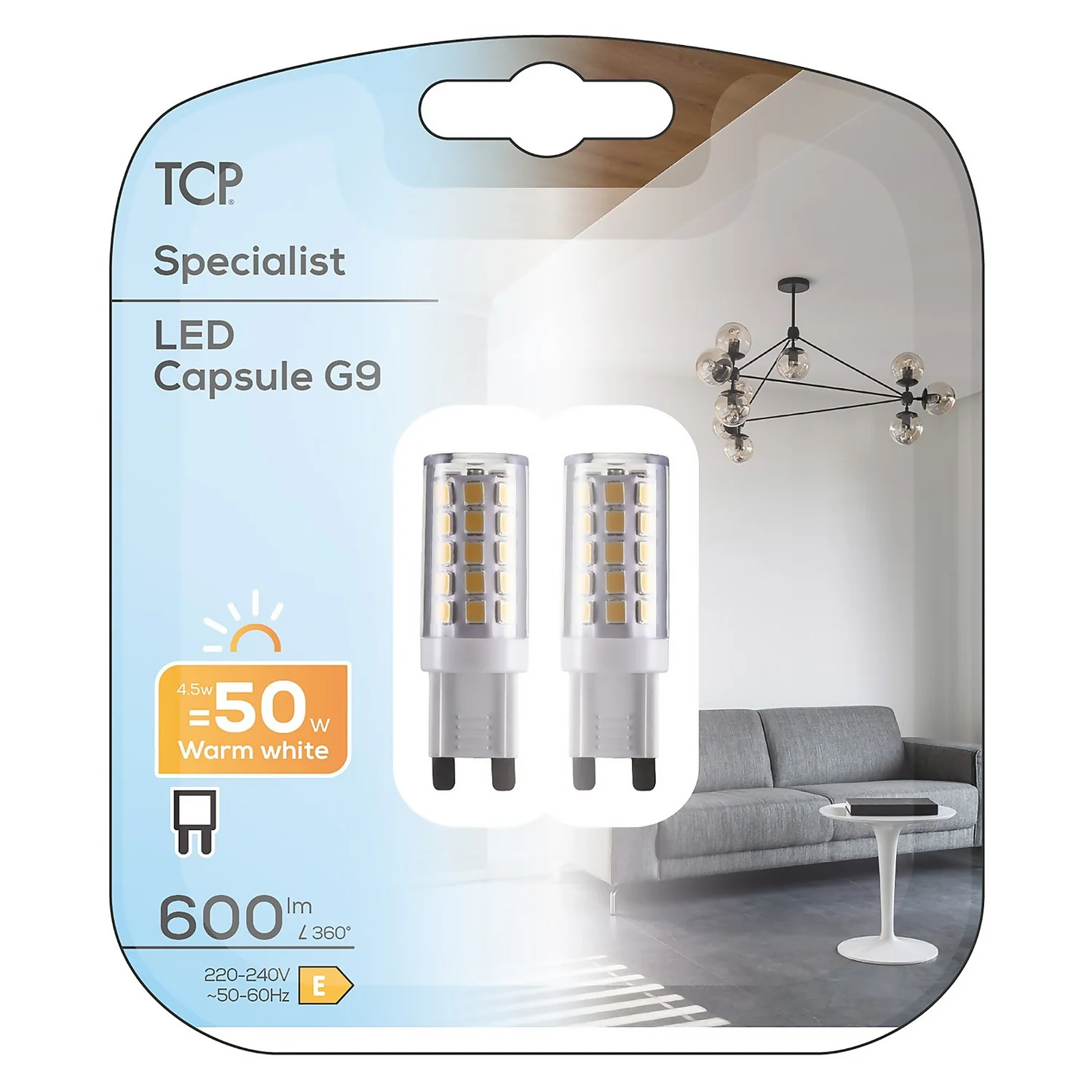 LED G9 4.5W, 50W Equivalent 2Pin Warm White 2pk 4 LED G9 4.5W, 50W Equivalent 2Pin Warm White 2pk - Image 2