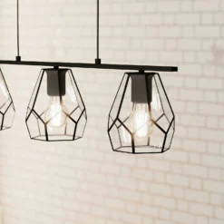 EGLO Mardyke Glass Steel 3L Pendant Light 7 EGLO Mardyke Glass Steel 3L Pendant Light -Lighting Shop 13438800 1574910930330265