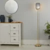 Pearl Frosted Floor Lamp - Navy -Lighting Shop 13445401 2125042048109636
