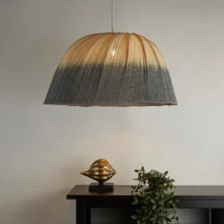 House Beautiful Ibiza Bamboo Shade - Blue Ombre -Lighting Shop 13445405 1465042049115482
