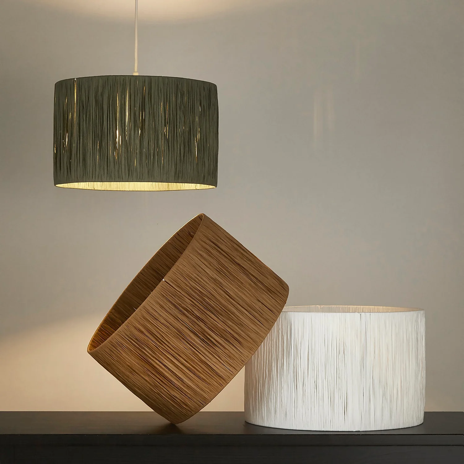 Raffia Easy Fit 35cm Shade - Natural 5 Raffia Easy Fit 35cm Shade - Natural - Image 3