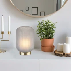 Pearl Frosted Table Lamp - Navy -Lighting Shop 13445407 2075042048294196