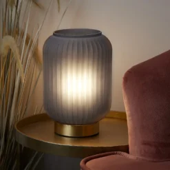 Pearl Frosted Table Lamp - Navy -Lighting Shop 13445407 4585042048254716