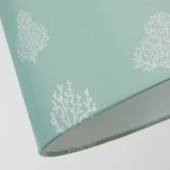 Country Living Salcombe Seaflower Patterned Lamp Shade - Laurel Green -Lighting Shop 13445408 2024953139883343