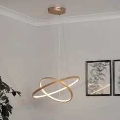 Malibu LED Double Ring Ceiling Pendant Light - Bamboo -Lighting Shop 13445411 1705042050562130