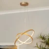 Malibu LED Double Ring Ceiling Pendant Light - Bamboo 1 Malibu LED Double Ring Ceiling Pendant Light - Bamboo -Lighting Shop 13445411 6255042050381215