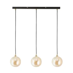 Shoreditch Three Light Diner Bar Light - Champagne & Brass 8 Shoreditch Three Light Diner Bar Light - Champagne & Brass -Lighting Shop 13453786 1294915324488342