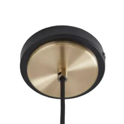 Shoreditch Glass Pendant Light - Champagne & Brass -Lighting Shop 13453791 1714915324499952