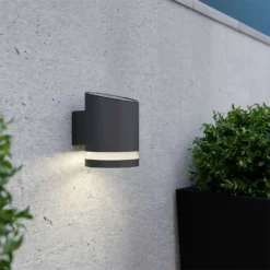 Truro Solar Wall Light - Anthracite Edition