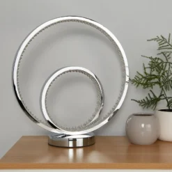 Sasha LED Table Lamp - Chrome & Crystal 11 Sasha LED Table Lamp - Chrome & Crystal -Lighting Shop 13525836 7715042075141142