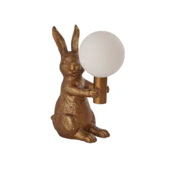 Rabbit Table Lamp - Gold & Glass -Lighting Shop 13528281 1454956834744003