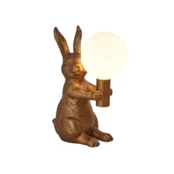 Rabbit Table Lamp - Gold & Glass -Lighting Shop 13528281 1874956834715131