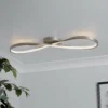 Austin LED Flush Ceiling Light - Satin Nickel -Lighting Shop 13528462 2374976242461993