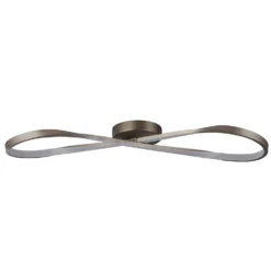 Austin LED Flush Ceiling Light - Satin Nickel -Lighting Shop 13528462 4634976242624137