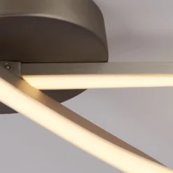 Austin LED Flush Ceiling Light - Satin Nickel -Lighting Shop 13528462 9994976242665492