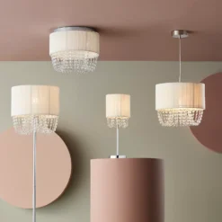 Bellano 3 Light Flush Ceiling Light - White -Lighting Shop 13528463 1985009394102531