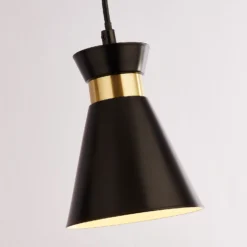 Balham 3 Light Diner Bar Light - Black & Brass 16 Balham 3 Light Diner Bar Light - Black & Brass -Lighting Shop 13528465 2695042092159797