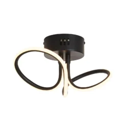 Holden LED Looped Semi Flush Ceiling Light - Black 8 Holden LED Looped Semi Flush Ceiling Light - Black -Lighting Shop 13529583 8164945395765333