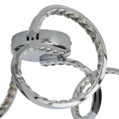 Napier LED 3 Arm Flush Ceiling Light - Chrome -Lighting Shop 13529587 1734945396409292