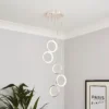 Lenox LED 5 Ring Cluster Pendant Ceiling Light - Chrome -Lighting Shop 13529592 8725008896681957