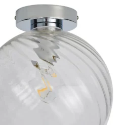 Amy Glass Flush Ceiling Light -Lighting Shop 13529618 6534945395911097