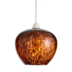 Tortoise Shell Glass Easy Fit Shade -Lighting Shop 13529626 6754945396599057
