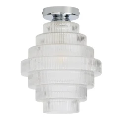 Monet Tiered Glass Flush Ceiling Light 8 Monet Tiered Glass Flush Ceiling Light -Lighting Shop 13529628 1784945395847359