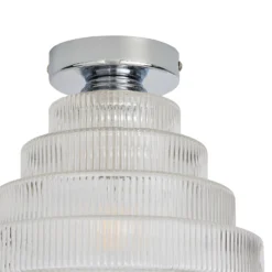 Monet Tiered Glass Flush Ceiling Light 9 Monet Tiered Glass Flush Ceiling Light -Lighting Shop 13529628 9474945395909987