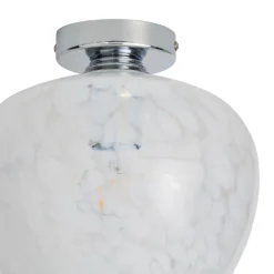 Fletcher Glass Flush Ceiling Light 9 Fletcher Glass Flush Ceiling Light -Lighting Shop 13529630 1434945396620855