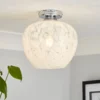 Fletcher Glass Flush Ceiling Light -Lighting Shop 13529630 1844945396459620