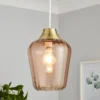 Adore Glass Easy Fit Shade - Amber -Lighting Shop 13529636 3834945396212822