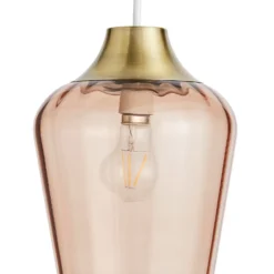 Adore Glass Easy Fit Shade - Amber -Lighting Shop 13529636 8114945396408080