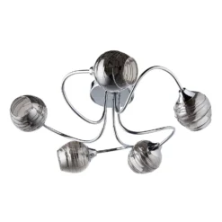Marple 5 Light Semi Flush Ceiling Light - Chrome & Smoke 10 Marple 5 Light Semi Flush Ceiling Light - Chrome & Smoke -Lighting Shop 13645384 1474956789678483