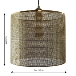 Amina Easy Fit Shade - Brass -Lighting Shop 13695774 2144959109373373