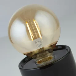 Elle Battery Powered Table Lamp - Black & White -Lighting Shop 13764009 1444980119902308