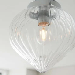 Cheston Bathroom Flush Light - Chrome -Lighting Shop 13794228 1434957104374610