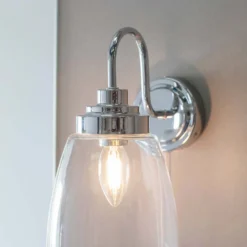 Ashbury Bathroom Wall Light - Chrome -Lighting Shop 13794231 1624957105006686