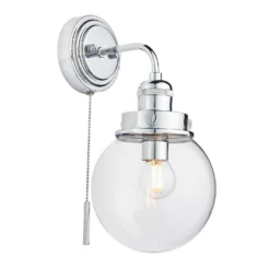 Cheswick Bathroom Wall Light - Chrome -Lighting Shop 13794235 3334957103956323