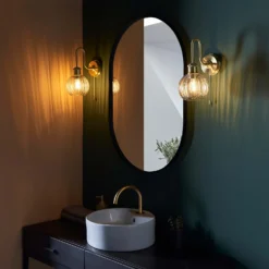 Setley Bathroom Wall Light - Brass 19 Setley Bathroom Wall Light - Brass -Lighting Shop 13794238 4554957104577806