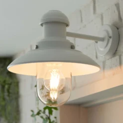 Hereford Outdoor Wall Light - White -Lighting Shop 13794244 1564957104353907
