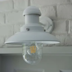 Hereford Outdoor Wall Light - White -Lighting Shop 13794244 9174957104316596