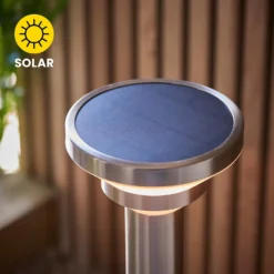 Halton 50cm Photocell & PIR Solar Outdoor Floor Light - Stainless Steel 14 Halton 50cm Photocell & PIR Solar Outdoor Floor Light - Stainless Steel -Lighting Shop 13794246 7444957104409611