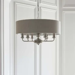 Highclere Pendant Light - 6lt Chrome -Lighting Shop 13794252 5284957104588375